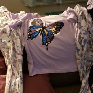 Size 14 girls pants and leggings/ size 16shirt